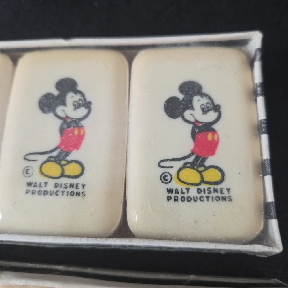 2- Vtg mickey mouse 3 pack soap from Disneyland (6 Bars Total) Sealed New Rare
